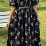 Black Tropical Midi