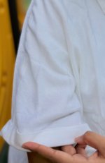 Linen- Cotton Boxy Shirt (White) - Image 5