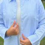 Pinteresty Shirt (Striped Blue)